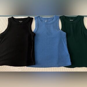 3 size small old navy tank tops